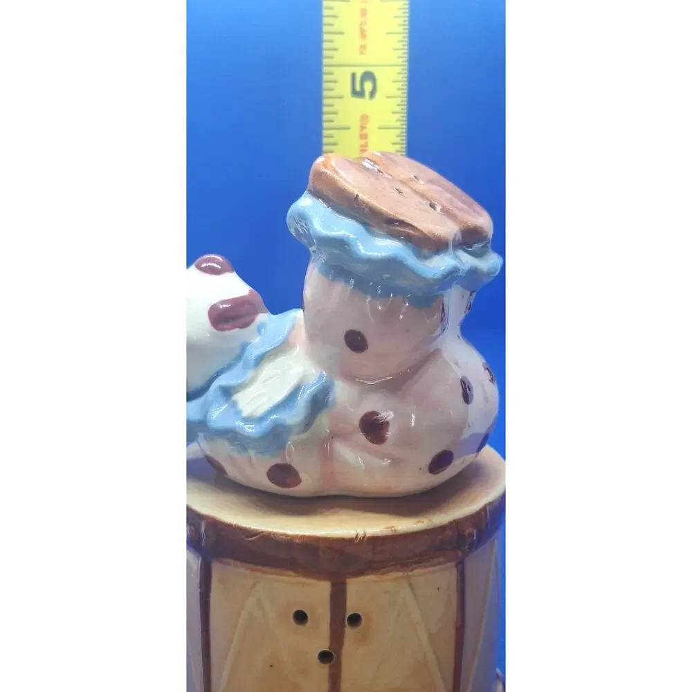 Clown on Drum Salt & Pepper Shakers- Vintage Japan-